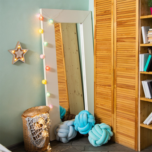 картинка Тайские фонарики Фейерверк 1,5 м,  прозрачный ПВХ,  10 LED,  теплый белый,  питание 2 х АА (батарейки не в комплекте) от магазина Сантехстрой