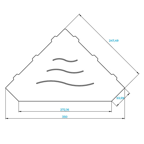 картинка Полка для ванной RGW 49279903-04 MT-03B от магазина Сантехстрой