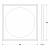 картинка Зеркало с LED-подсветкой настенное ECLIPSE DEFESTO 60x60 см, DF 2226 от магазина Сантехстрой