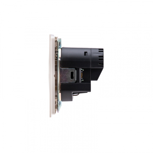 картинка Розетка STRONG 1-ая с/з с/у з/ш 16А с USB A+C быстрой зарядки 5В/3А жемчуг KRANZ от магазина Сантехстрой