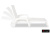 картинка Bica, Италия Шезлонг B:rattan MIAMI складной, белый (незначительный деффект) от магазина Сантехстрой
