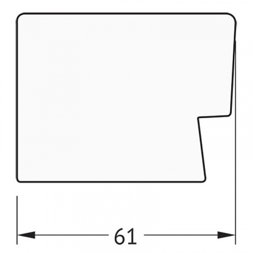 картинка Зеркало Evoform Definite 154х74 BY 3332 в багетной раме - Алюминий 61 мм от магазина Сантехстрой