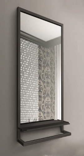 картинка Зеркало Jorno Steal 50 Ste.02.50/Pld/B Черное от магазина Сантехстрой