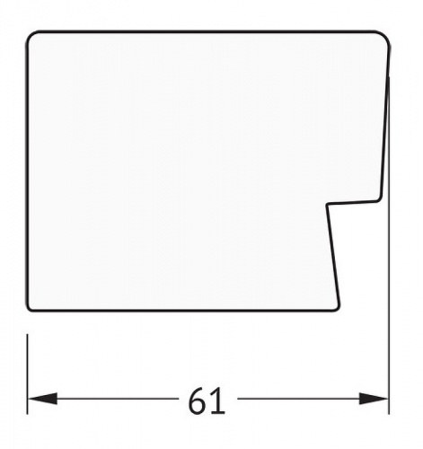 картинка Зеркало Evoform Definite 104х54 BY 3076 в багетной раме - Алюминий 61 мм от магазина Сантехстрой