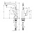 картинка смеситель для кухни hansgrohe talis select s, однорычажный, хром (72820000)