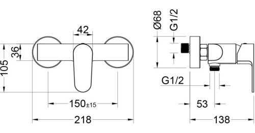 картинка AQ1231CR ОБЕРОН Set 3 в 1 (AQ1210CR+AQ1260CR+AQ2014CR) от магазина Сантехстрой