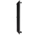 картинка Полотенцесушитель Inaro Р120*6*018 СНШ, Черный RAL 9005 (мат), 3 секции по 3 вставки, Под скрытый мо от магазина Сантехстрой
