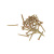 картинка Саморез оконный острый 4,1х30мм,  желтый цинк,  короб (500 шт/уп) KRANZ от магазина Сантехстрой