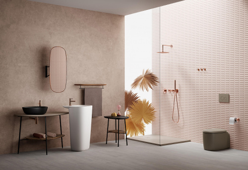 картинка Душевой гарнитур Vitra Origin A4554326 Медь от магазина Сантехстрой
