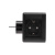 картинка Двойник электрический Куб 16А с заземлением + 2хUSB-A 2,4А + USB Type-C 3А с ночной подсветкой,  черный REXANT от магазина Сантехстрой