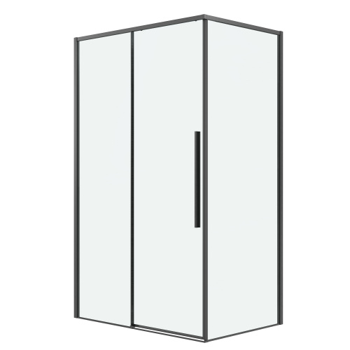 картинка Боковая стенка Grossman Galaxy 200.K33.01.90.42.00 (90х195) графит сатин,стекло прозрачное, 1 место от магазина Сантехстрой