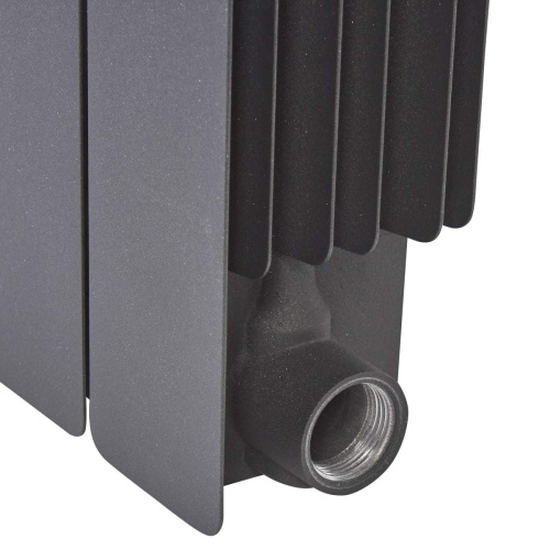 картинка Радиатор биметаллический RIFAR Monolit 500 х 4 секций подключение боковое Титан (RM50043/47012) от магазина Сантехстрой