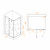 картинка Душевой уголок RGW SV-040-Gr 120*100*200 профиль Серый стекло Матовое от магазина Сантехстрой
