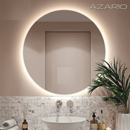 картинка Зеркало AZARIO Alone Cerchio 800х800 влагостойкое с подсветкой, сенсорный выключатель с функцией диммера (CS00079362) от магазина Сантехстрой