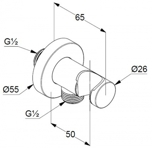 картинка Шланговое подключение Kludi A-Qa 6054739-00 Черное матовое от магазина Сантехстрой