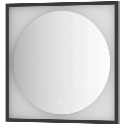 картинка Зеркало 70x70 см черный матовый Defesto Eclipse DF 2222S от магазина Сантехстрой