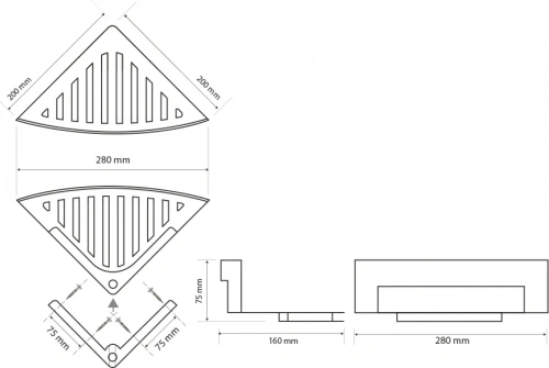 картинка Полка Bemeta Cytro 102208282 chrome от магазина Сантехстрой