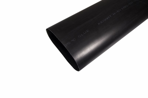 картинка Трубка термоусаживаемая СТТК (3-4:1) среднестенная клеевая 180,0/58,0мм,  черная,  упаковка 1 шт.  по 1м REXANT от магазина Сантехстрой