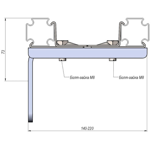 картинка Крепление ХОММЕТ двойное (4), 9030011 от магазина Сантехстрой