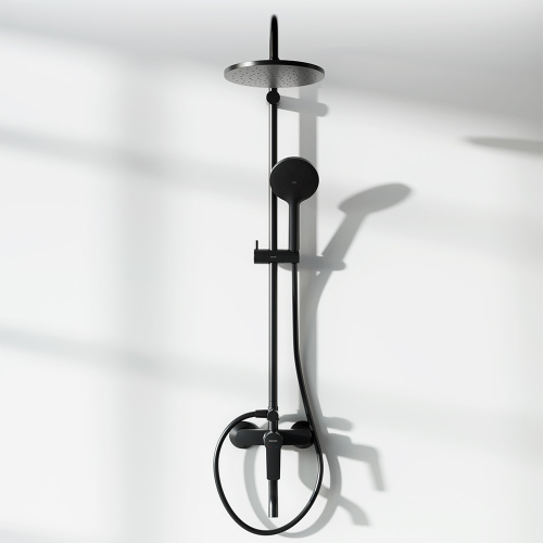 картинка 977740300 Jupiter душевая система с ванно-душевым смесителем, черный от магазина Сантехстрой