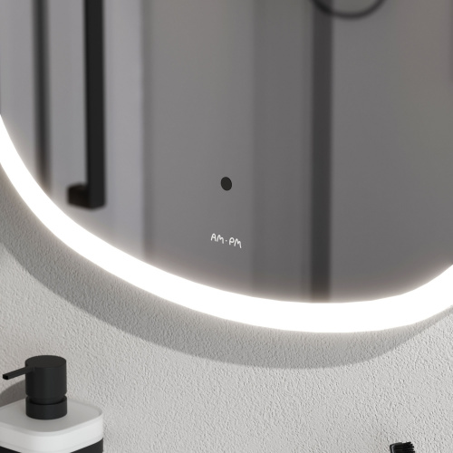 картинка M8FMOX0551WGS Зеркало универсальное с контурной LED-подсветкой, ИК- сенсором, квадрат, 55 см от магазина Сантехстрой