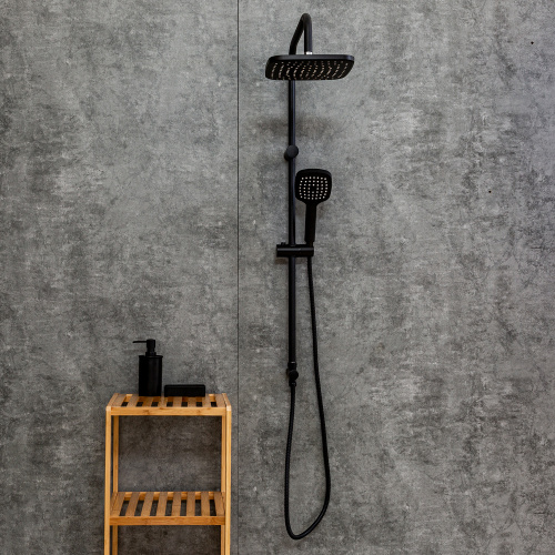 картинка Душевая система Orange O-Shower OW04b черный матовый от магазина Сантехстрой