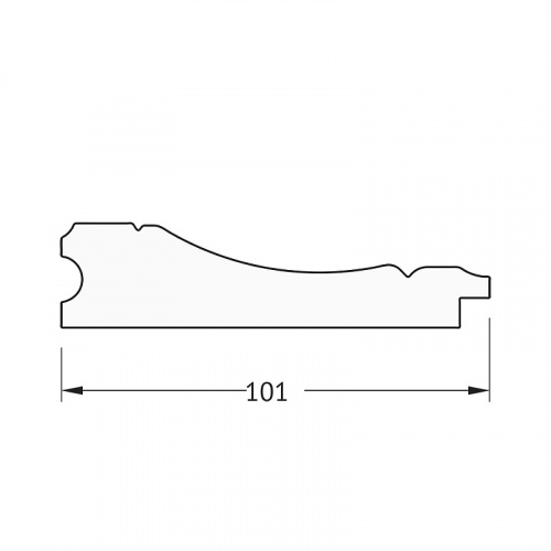 картинка Зеркало Evoform Definite 123х73 BY 3224 в багетной раме - Вензель серебряный 101 мм от магазина Сантехстрой