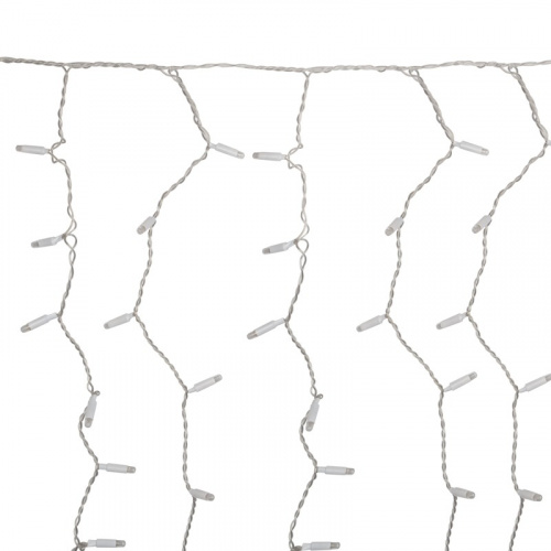 картинка Гирлянда светодиодная Занавес (Дождь),  2х1,5м,  300 LED RGB,  прозрачный ПВХ,  IP65, свечение с динамикой при приобретении контроллера 245-908, 230В,  соединяется от магазина Сантехстрой