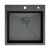 картинка Кухонная мойка D&K нержавеющая сталь графит (DKS505006) магазин Сантехстрой являющийся официальным дистрибьютором в России картинка Кухонная мойка D&K нержавеющая сталь графит (DKS505006) от магазина Сантехстрой