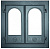 картинка Дверка каминная двухстворчатая крашенная Горница 2 без стекла ДК-8С (500х500) Рубцовск от магазина Сантехстрой