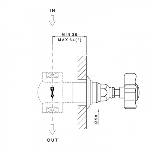 картинка Nicolazzi Внутреняя часть запорного вентиля 3/4"(.новый арт C4911) от магазина Сантехстрой