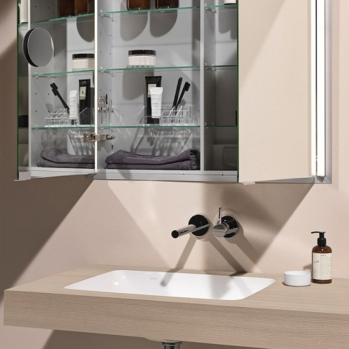 картинка LAUFEN PRO S Раковина 600x400x170 мм., встраиваемая снизу, шлифованный край, c переливом, цвет белый от магазина Сантехстрой