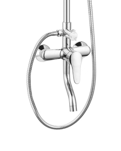 картинка OneLife P01-911cr душевая система с смесителем для ванны/душа, хром от магазина Сантехстрой