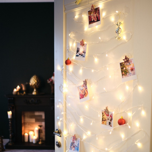 картинка Гирлянда Твинкл-Лайт 20 м,  прозрачный ПВХ,  160 LED,  цвет теплый белый от магазина Сантехстрой