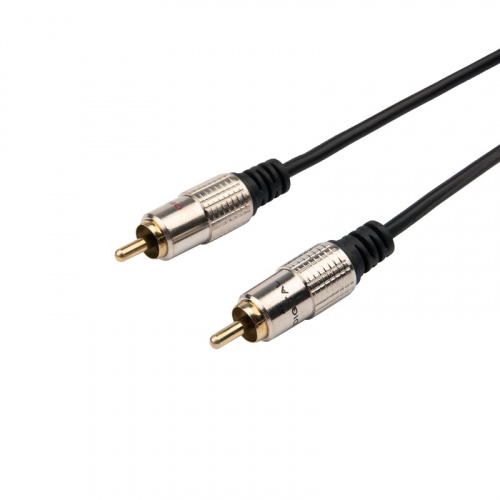 картинка Шнур Стерео 3,5мм - 2 RCA,  1,5м (GOLD-металл) REXANT от магазина Сантехстрой