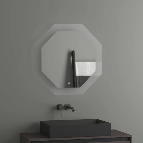 картинка Зеркало Evoform Ledshine BY 2604 70х70 от магазина Сантехстрой