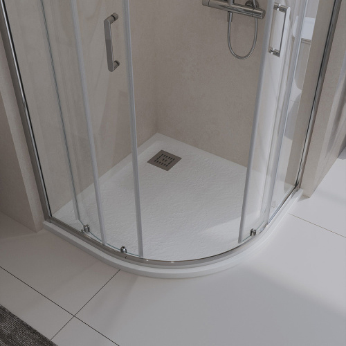 картинка Душевой поддон из искусственного камня BelBagno Uno 90x90 TRAY-MR-UNO-R-90-550-35-W-CR Белый от магазина Сантехстрой