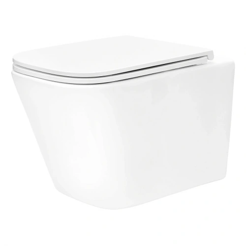 картинка TECEspring S Комплект: Унитаз подвесной Regular, безободковая чаша со смывом Tornado flush, сиденье Slim с микролифтом и быстрым снятием, белый глянец от магазина Сантехстрой