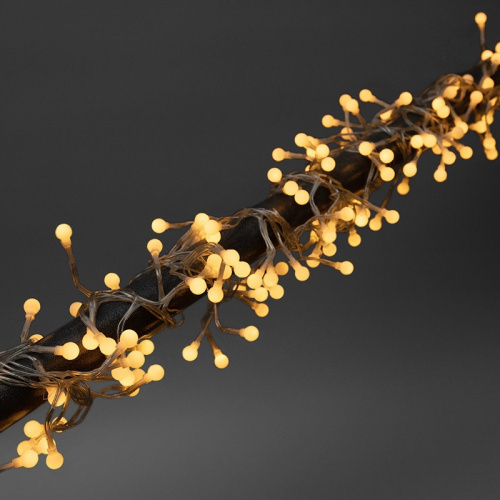 картинка Гирлянда Мишура LED 3 м прозрачный ПВХ,  288 диодов,  цвет желтый от магазина Сантехстрой