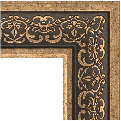 картинка Зеркало Evoform Definite 123х73 BY 3224 в багетной раме - Вензель серебряный 101 мм от магазина Сантехстрой