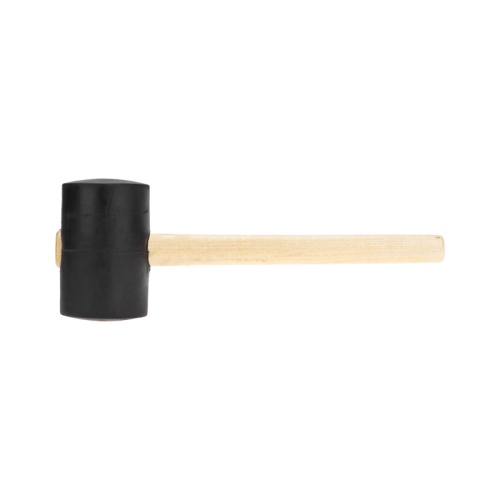 картинка Киянка резиновая KRANZ 1130 г,  черная резина,  деревянная рукоятка от магазина Сантехстрой