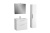 картинка Тумба под раковину Diborg Lande 80 белый матовый, 2 ящика 77.5225 от магазина Сантехстрой