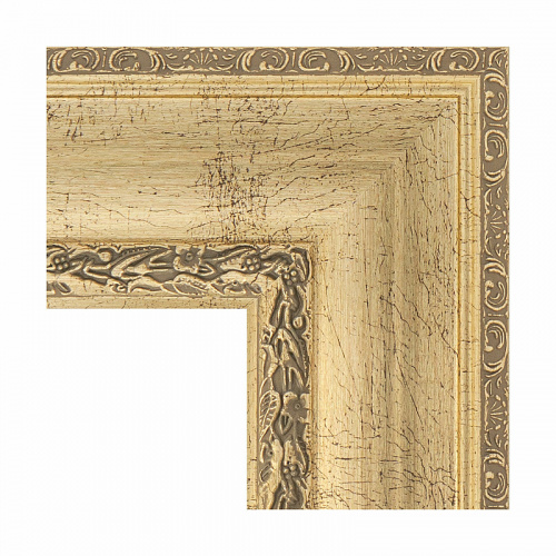 картинка Зеркало Evoform Exclusive 112х82 BY 3480 с фацетом в багетной раме - Состаренное серебро с орнаментом 120 мм от магазина Сантехстрой