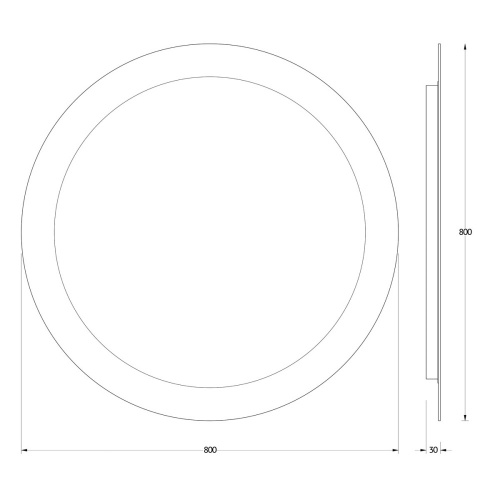 картинка Зеркало Evoform Ledshine BY 2525 80x80 от магазина Сантехстрой
