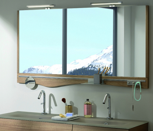 картинка Стеклянная полка со стаканом Jacob Delafon Sherwood EB1843RU-NF Хром от магазина Сантехстрой