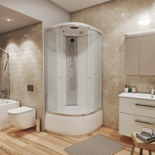 картинка Душ.каб. Niagara Eco E80/40/MT (800х800х2150) 4 места от магазина Сантехстрой
