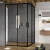 картинка Душевая дверь Ravak Blix Slim BLSRV2K-100 X1XMA0300Z1 профиль Черный матовый стекло Transparent от магазина Сантехстрой