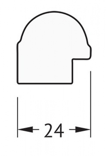 картинка Зеркало Evoform Definite 107х57 BY 0728 в багетной раме - Серебряный бамбук 24 мм от магазина Сантехстрой