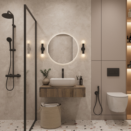 картинка Тумба под раковину Токио, Древесина Аттик 80, 1 вырез от магазина Сантехстрой