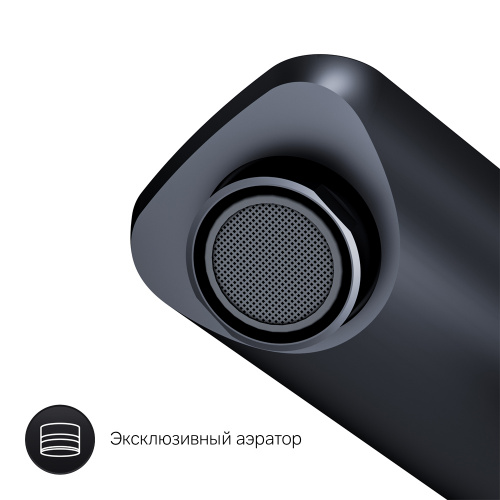 картинка F85A02522 X-Joy TouchReel смеситель д/умывальника, чёрный, шт. от магазина Сантехстрой